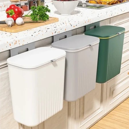 Dustbin 3 PCS (2 Pcs Bathroom 1 Pc Kitchen )